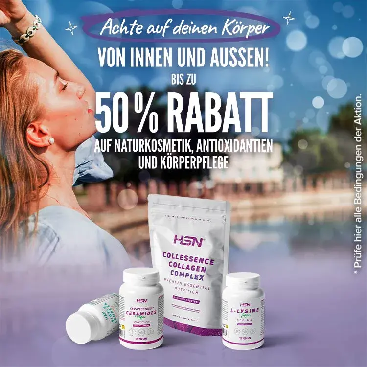 Bis zu 50 % Rabatt auf Naturkosmetik, Antioxidantien und K&ouml;rperpflege