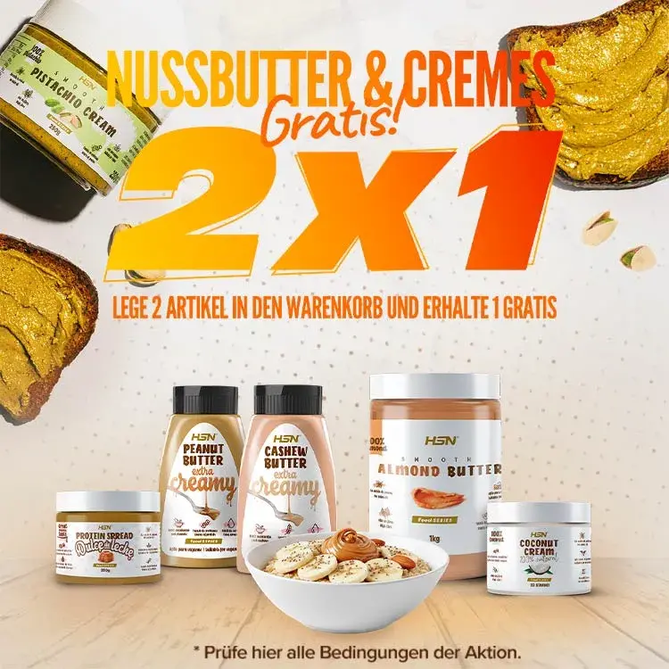 2x1 auf Nussbutter & Cremes