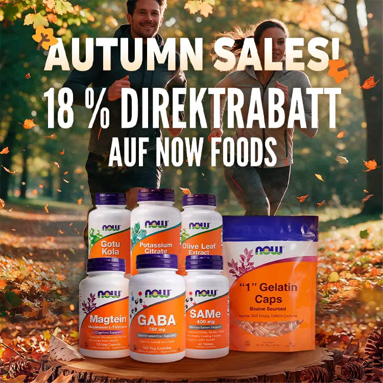 18 % Direktrabatt auf Now Foods