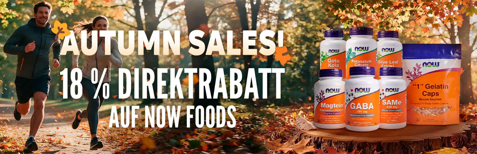 18 % Direktrabatt auf Now Foods