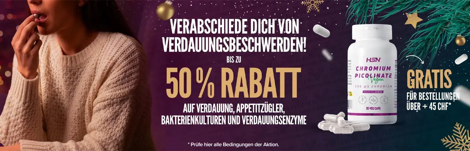 Bis zu 50 % Rabatt auf Verdauung, Appetitzügler, Bakterienkulturen und Verdauungsenzyme