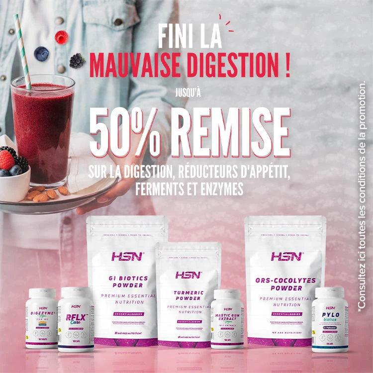 Jusqu'&agrave; 50% de R&eacute;duc. sur la Digestion, R&eacute;ducteurs d'app&eacute;tit, Ferments&nbsp;et Enzymes