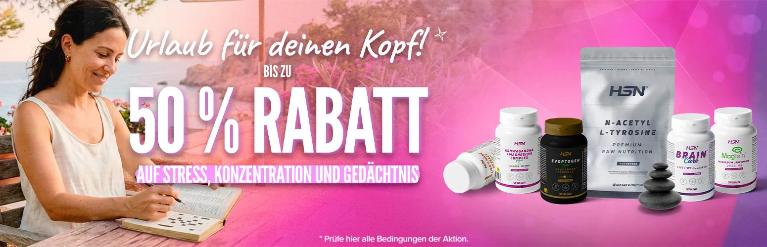 Bis zu 50 % Rabatt auf Stress, Konzentration und Ged&auml;chtnis