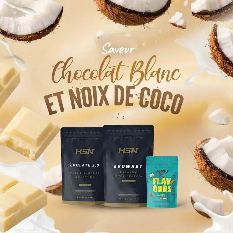 Testez notre saveur Chocolat Blanc et Noix de Coco