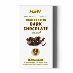 TABLETTE DE CHOCOLAT NOIR HYPERPROTÉINÉ ET STÉVIA (SANS SUCRE)