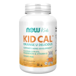 CITRATE DE CALCIUM + MAGNESIUM + VITAMINE D Kid Cal 100 comprimés à mâcher ORANGE