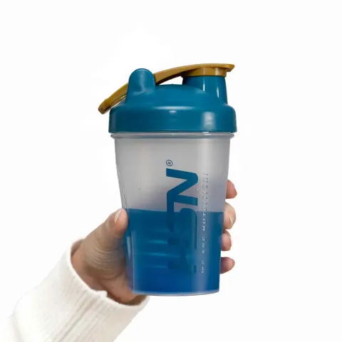 HSN SHAKER WE ARE NUTRITION! MISCHBALL 400 ml TRANSPARENT BLAU