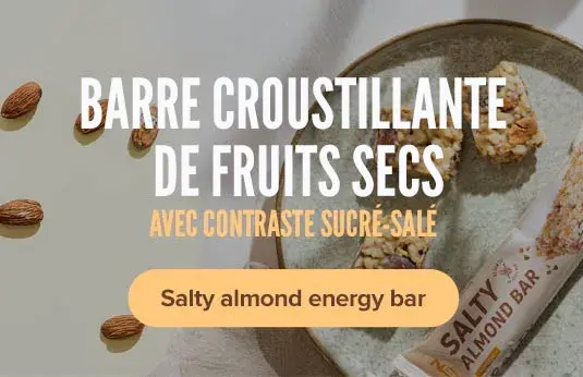 Salty almond energy bar