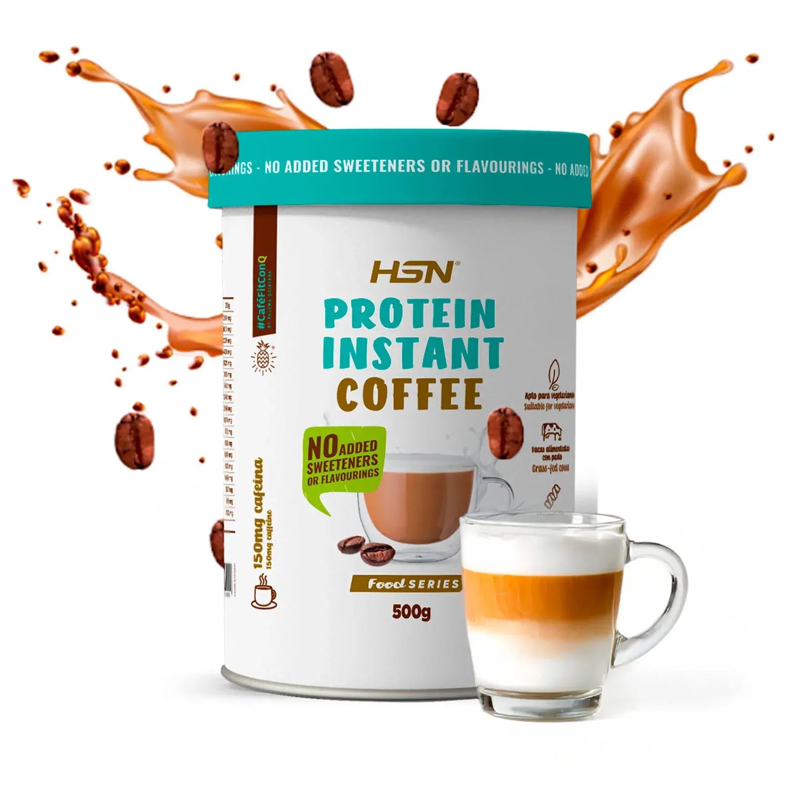 Protein-Kaffee ohne S&uuml;&szlig;stoffe oder Aromen