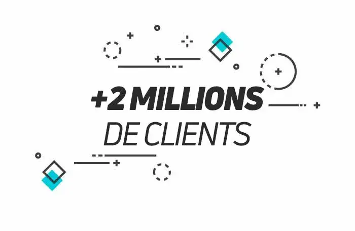 Plus de 2 millions de clients