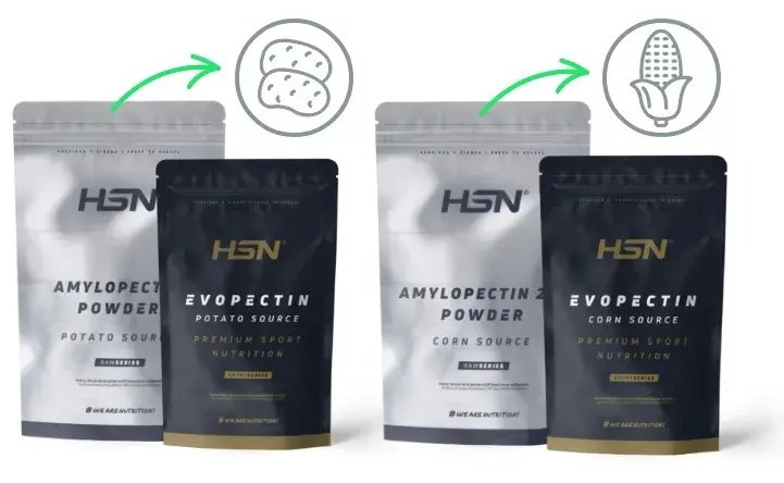 Amylopectine chez HSN