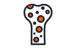 ic&ocirc;ne de densit&eacute; osseuse.