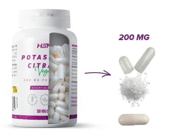 Contenu des g&eacute;lules de potassium de chez HSN