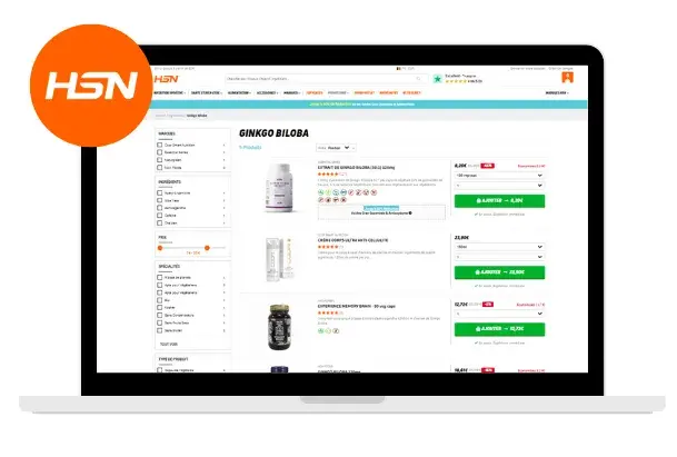 Acheter des compl&eacute;ments de Ginkgo biloba chez HSN