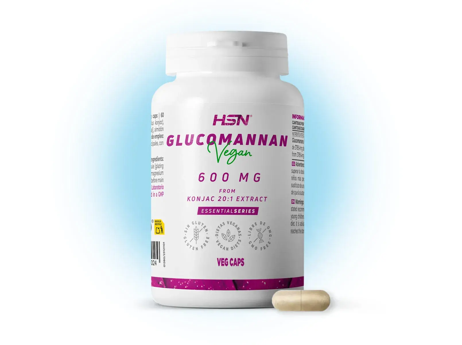 Pot de glucomannane de chez HSN