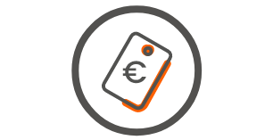 ic&ocirc;ne &eacute;tiquette avec symbole euro.