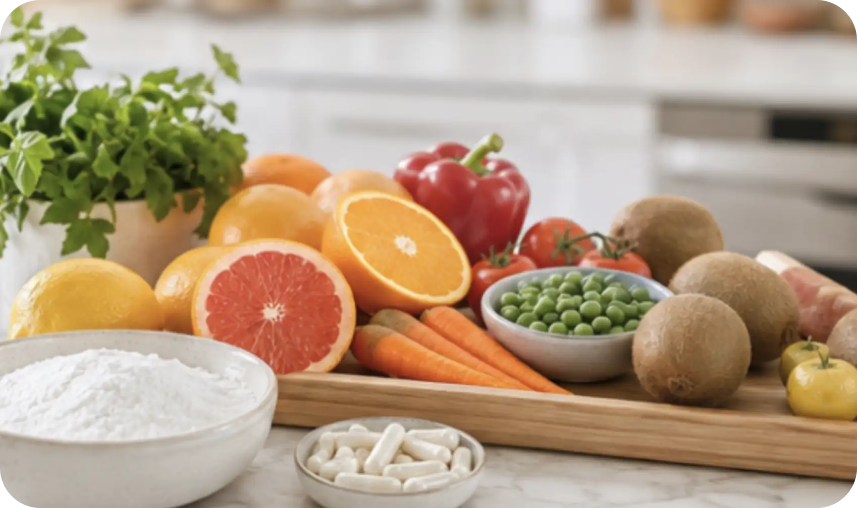 Nahrungserg&auml;nzungsmittel mit Vitamin C